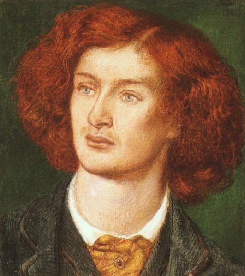 Dante Gabriel Rossetti Portrait of Algernon Swinburne oil painting image